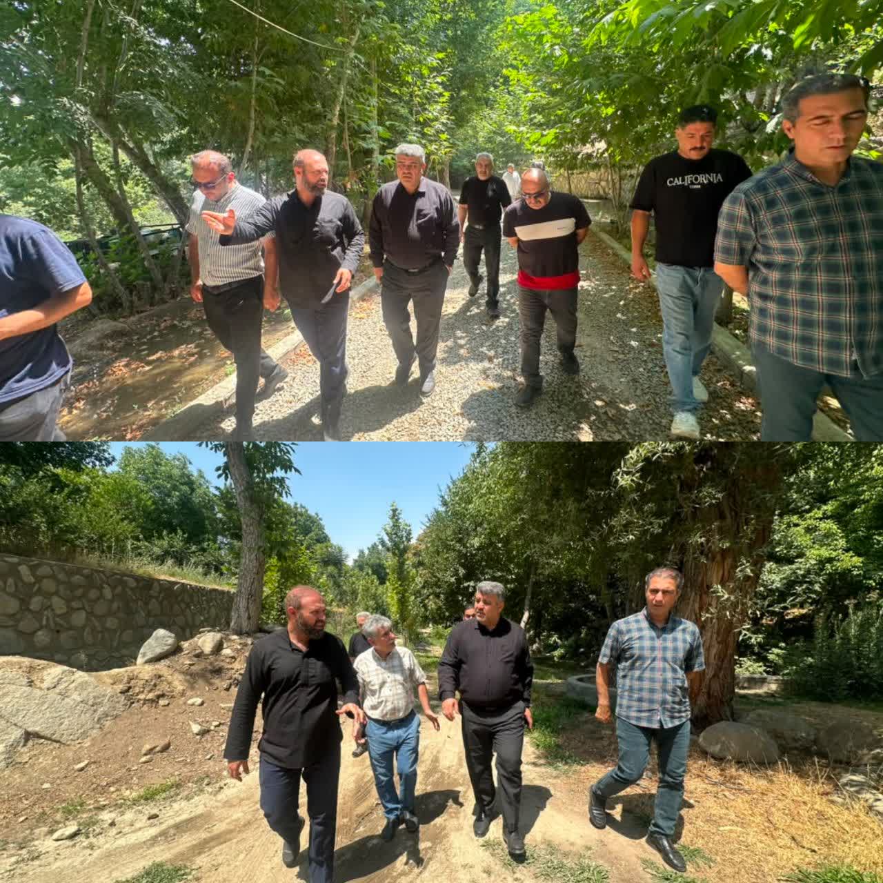 بازدید فرماندار شهرستان ساوجبلاغ از روستای اَمین‌آباد با محوریت حفر چاه آب شرب و احداث مخزن.