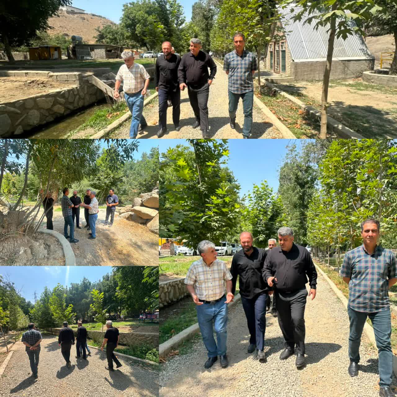 بازدید فرماندار ساوجبلاغ از محل ملک متقاضی روستای اَمین‌آباد با محوریت بررسی احداث مجموعه تفریحی و گردشگری.